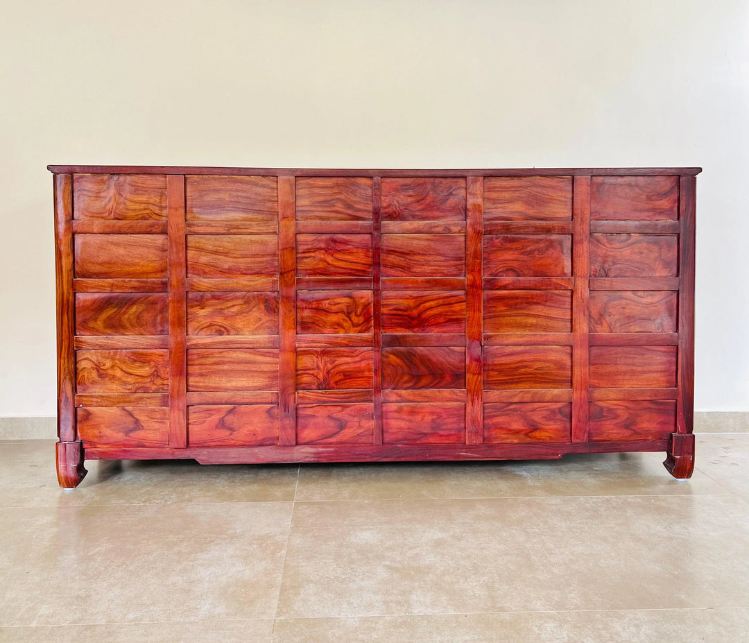 19th Century Mother of pearl Teak Inlay Sideboard - Jodha Furniture