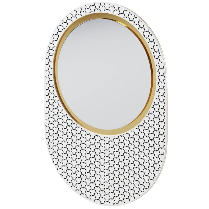 Rose Gold Round Mirror