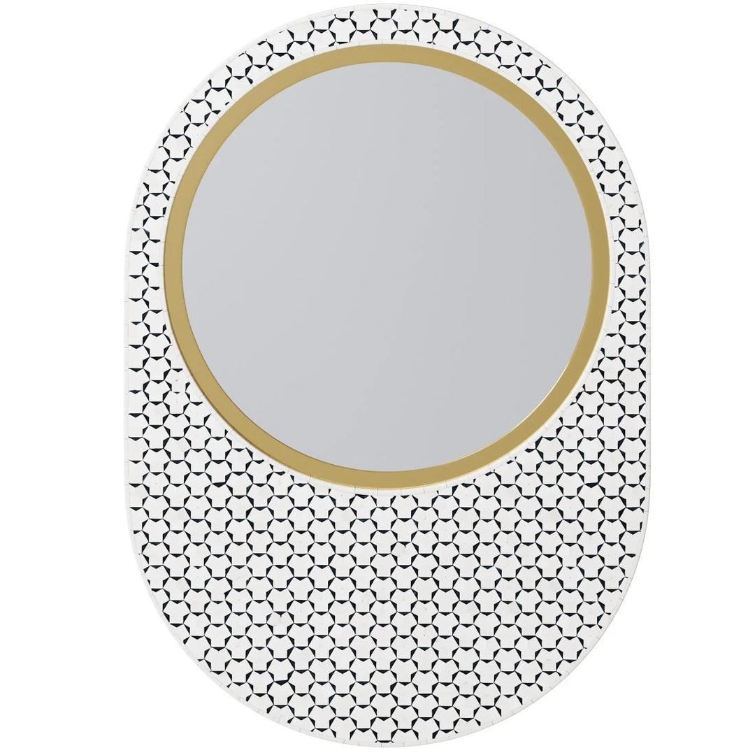Rose Gold Round Mirror