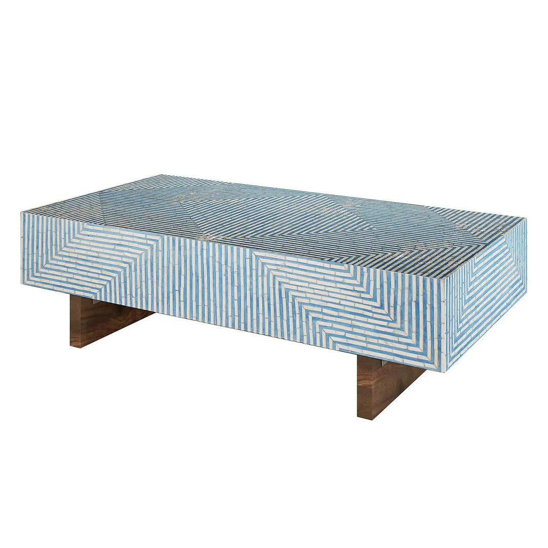 Audino Bone Inlay Coffee Table - Jodha Furniture