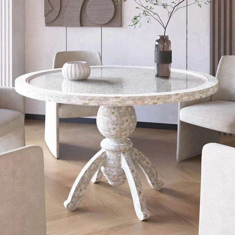 Behrooz Dining Table - Mother of Pearl 4 Seater - Jodha Furniture