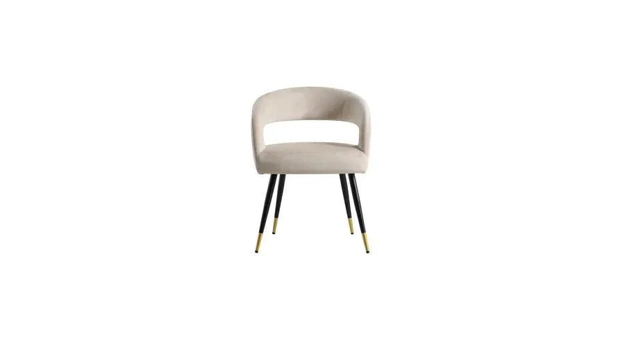 Beige Boucle Bentlee Dining Chair - Jodha Furniture