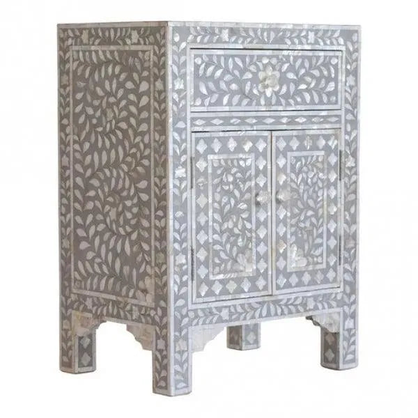 Blossom Grove Bedside Table - Jodha Furniture