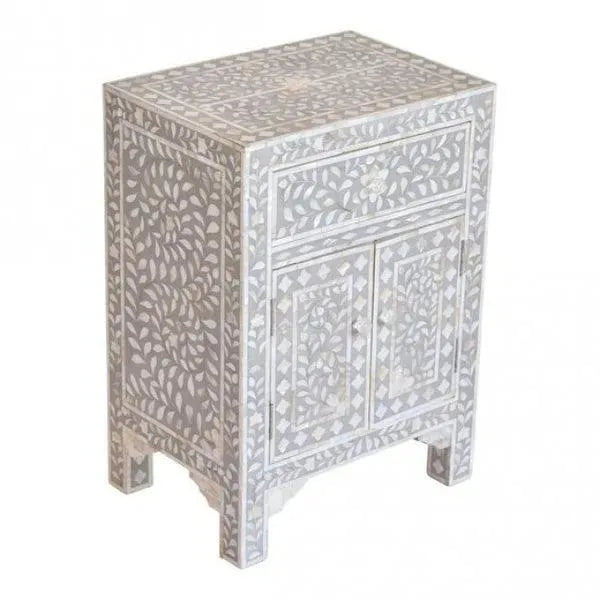 Blossom Grove Bedside Table - Jodha Furniture