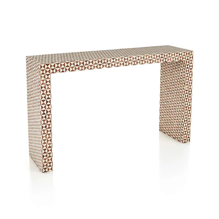 Bone & Timber Inlay Classic Console - Jodha Furniture