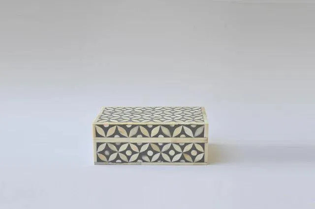 Bone Inlay Geometric Small Gift Box - Jodha Furniture