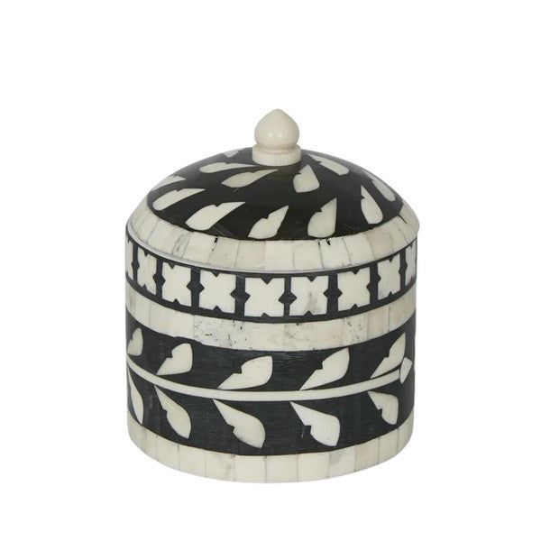 Bone Inlay Miniature Box : Black - Jodha Furniture