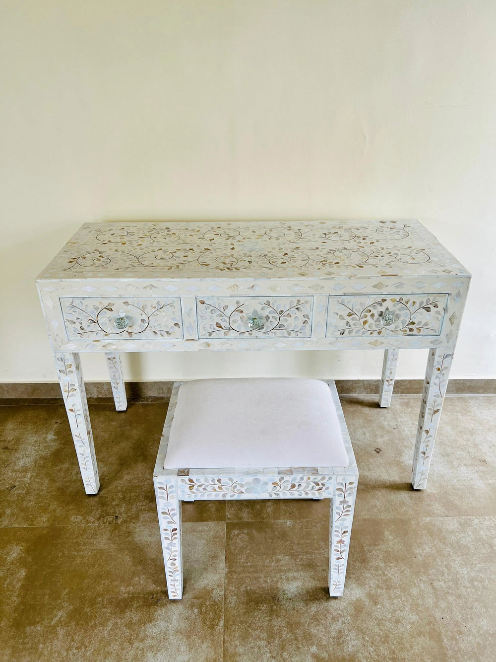 Celestial Glow Dressing Table - Jodha Furniture