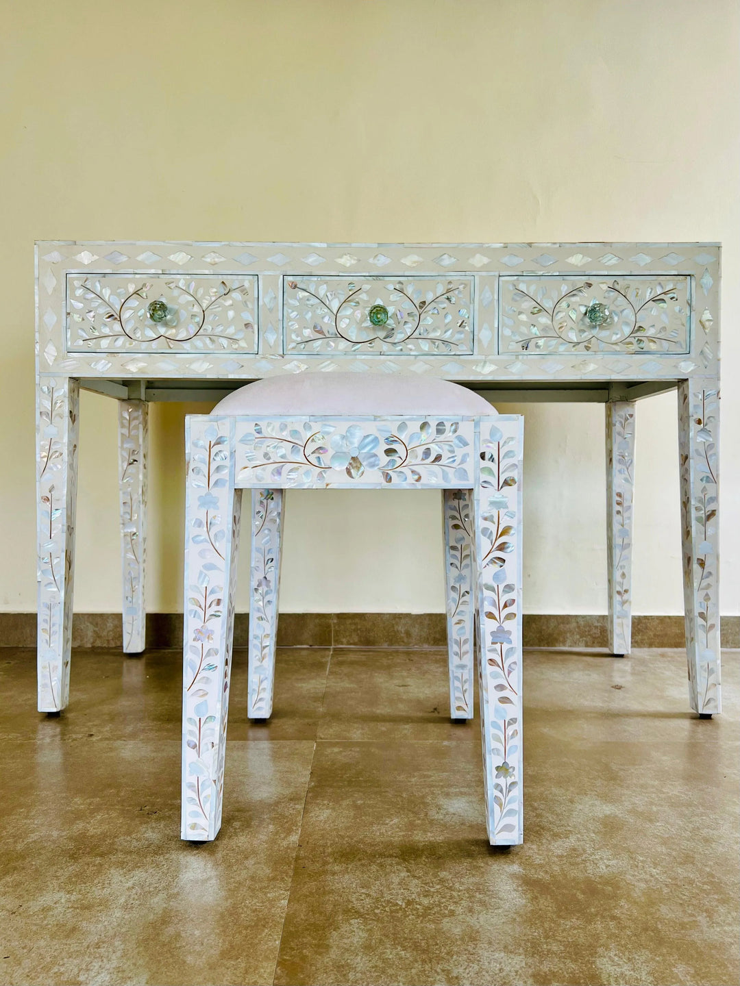 Celestial Glow Dressing Table - Jodha Furniture