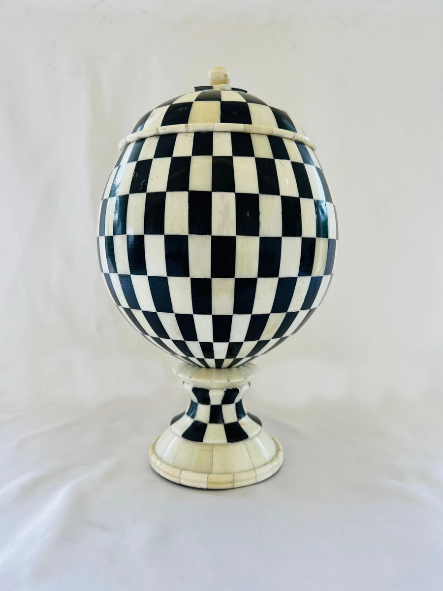 checkerboard vase Design Storage Box - Jodha Furniture