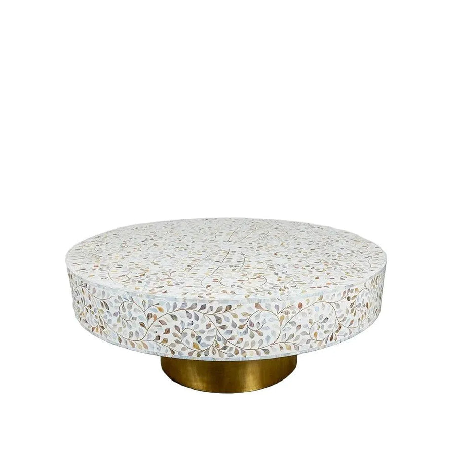 Cleo Mother of Pearl Coffee Table - Jodha Furniture