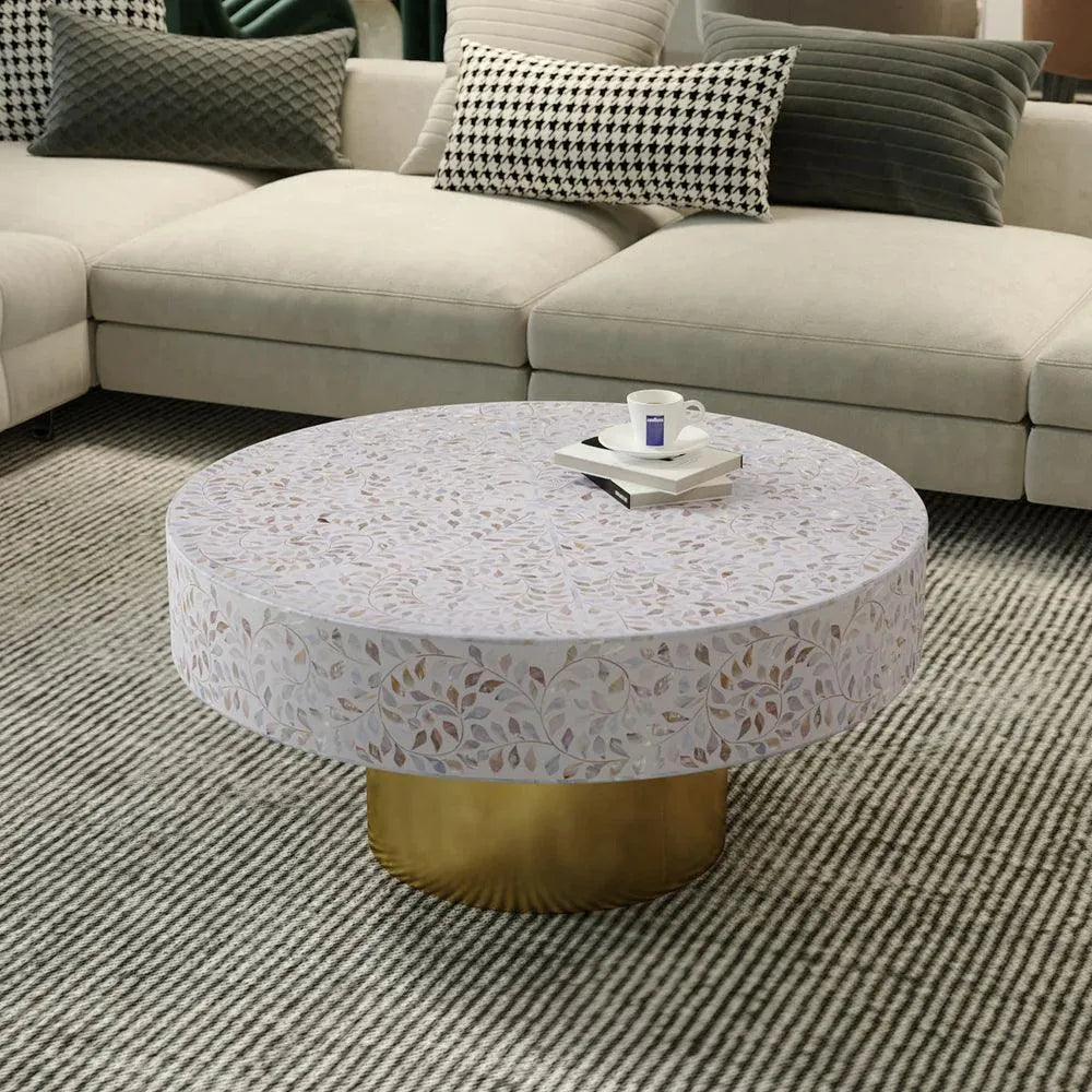 Cleo Mother of Pearl Coffee Table - Jodha Furniture