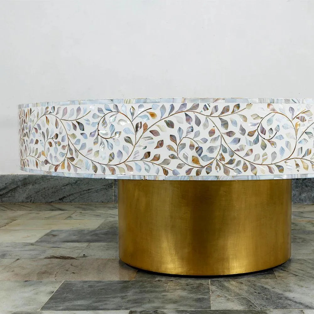 Cleo Mother of Pearl Coffee Table - Jodha Furniture