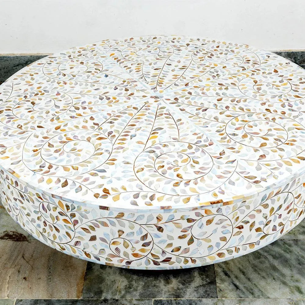 Cleo Mother of Pearl Coffee Table - Jodha Furniture