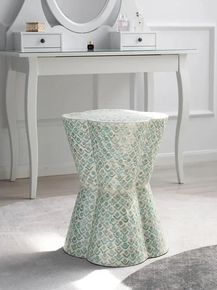 CLOVER LEAF MOTHER OF PEARL SIDE TABLE - Jodha Furniture