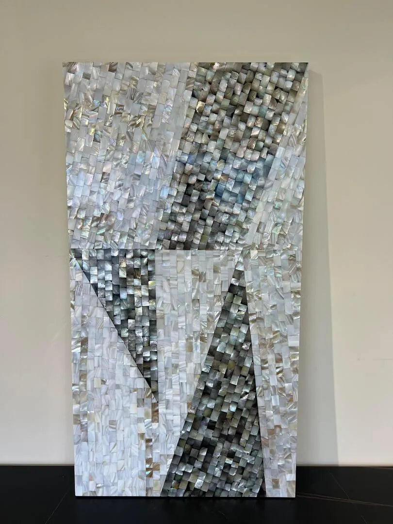 Coastal Symphony: Handcrafted Mother of Pearl Wall Art by Jodha - Jodha Furniture