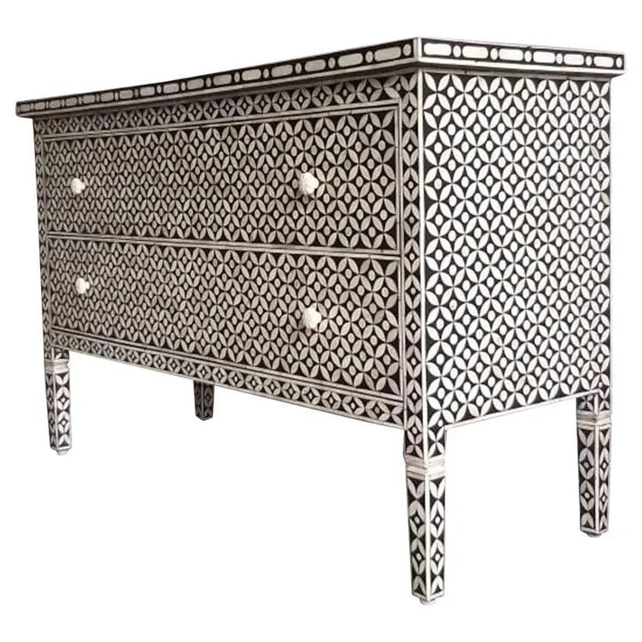 Elegant Bone Inlay Sideboard - Jodha Furniture