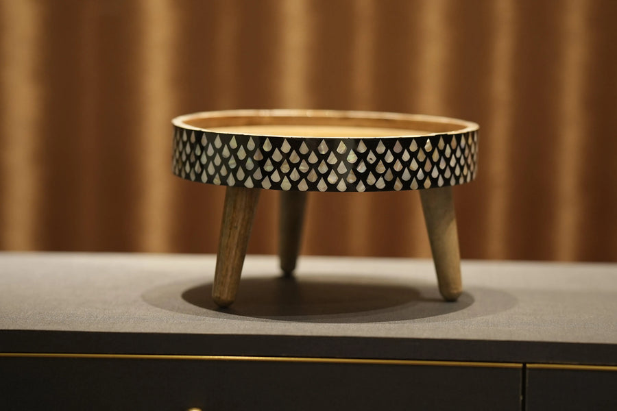 Elegant Mother of pearl Cake Stand - Jodha Furniture