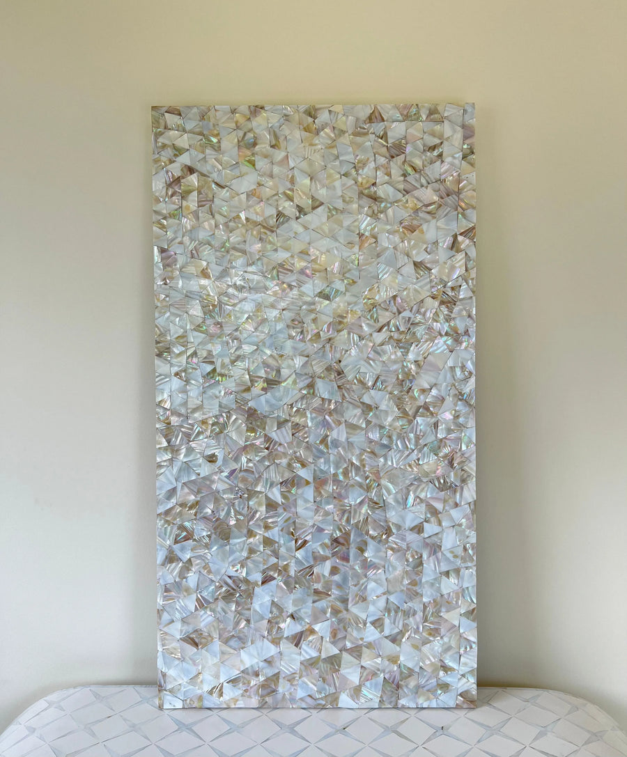 Ethereal Radiance: Handcrafted Mother of Pearl Wall Art by Jodha - Jodha Furniture