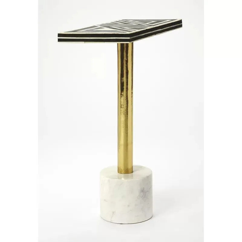 Gillian Bone Inlay End Table - Jodha Furniture