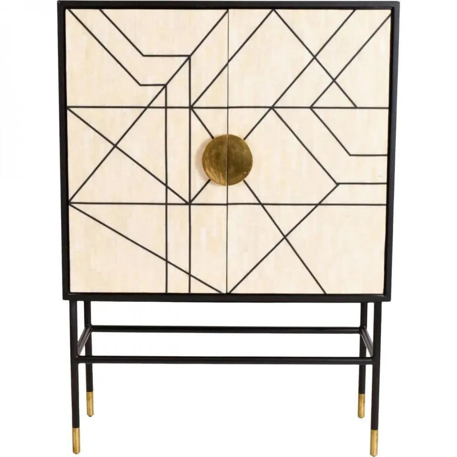 Inspired Living Credenza Bone Inlay Cabinet - Jodha Furniture