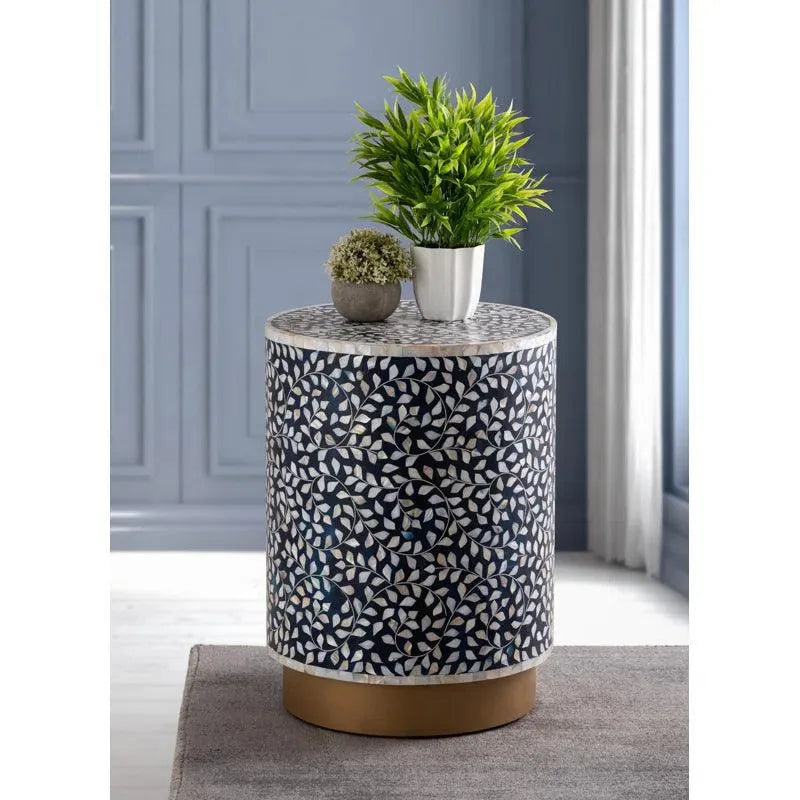 Megois Handmade Block End Table - Jodha Furniture