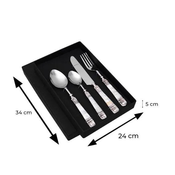 Mother Of Pearl Dinner Cutlery Set - Jodha Furniture