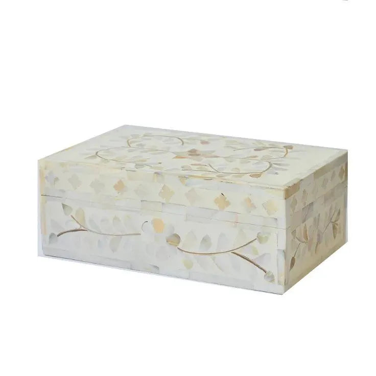 Mother of Pearl Floral Small Gift Box - Jodha Furniture