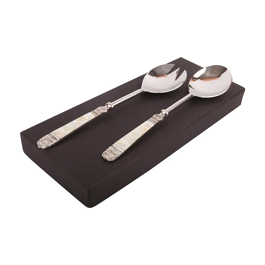 Mother Of Pearl Serving Spoon (Set Of Two) - Jodha Furniture