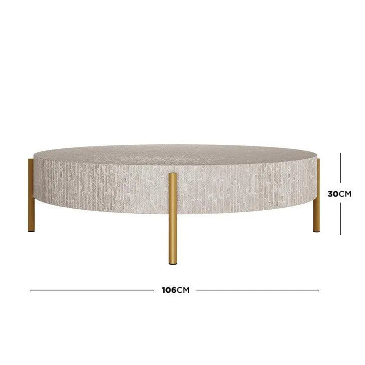 Nova Bone Inlay Coffee Table - Jodha Furniture