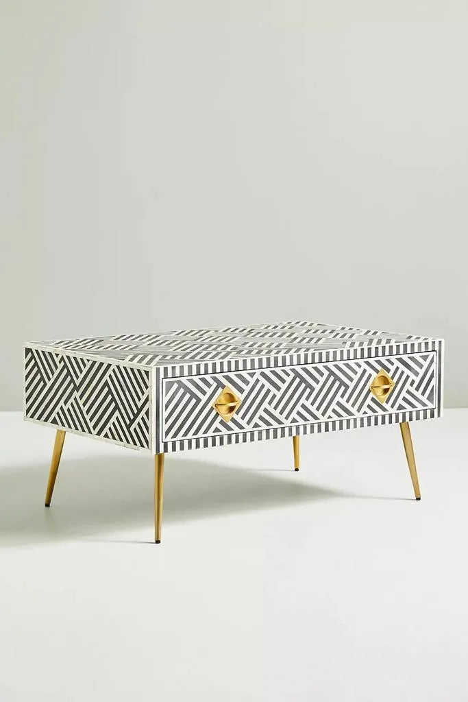 Ottico Inlay Coffee Table - Jodha Furniture