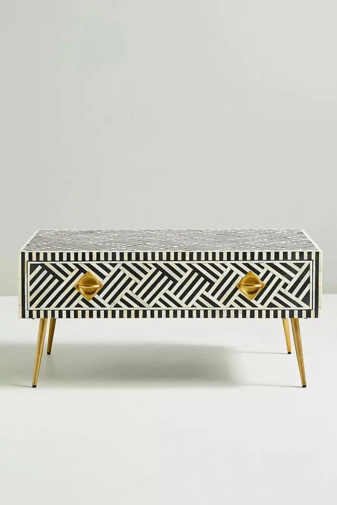 Ottico Inlay Coffee Table - Jodha Furniture