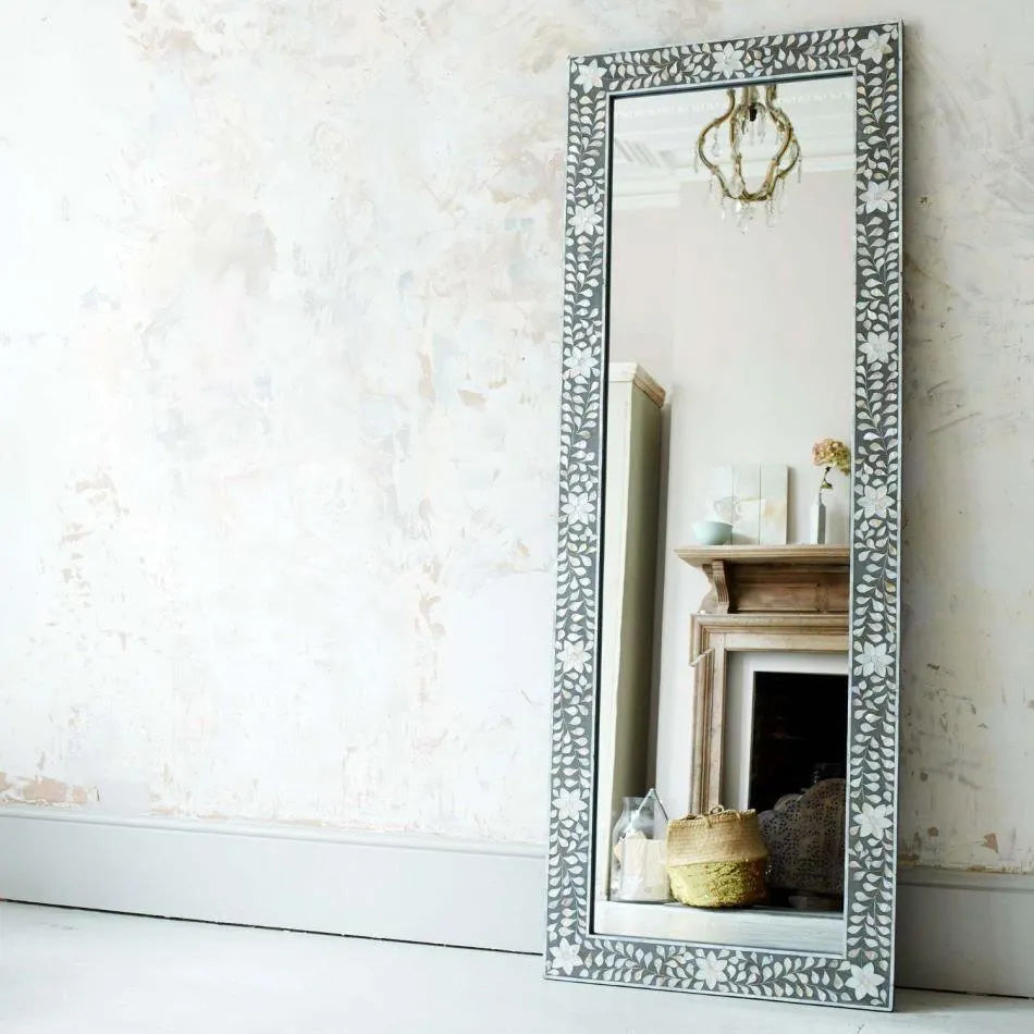 Pearl Floor Mirror - Jodha Furniture