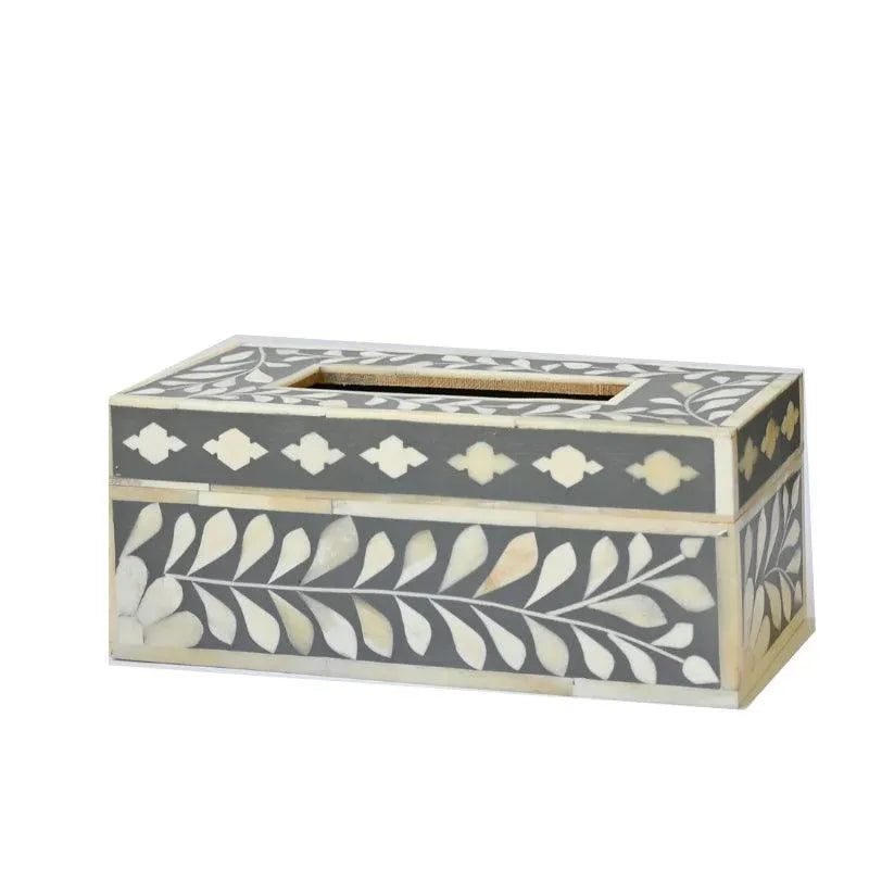 Petal Charm Tissue Dispenser - Dark Grey - Jodha Furniture