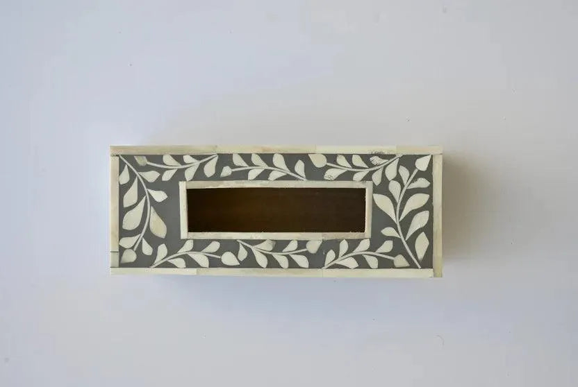 Petal Charm Tissue Dispenser - Dark Grey - Jodha Furniture