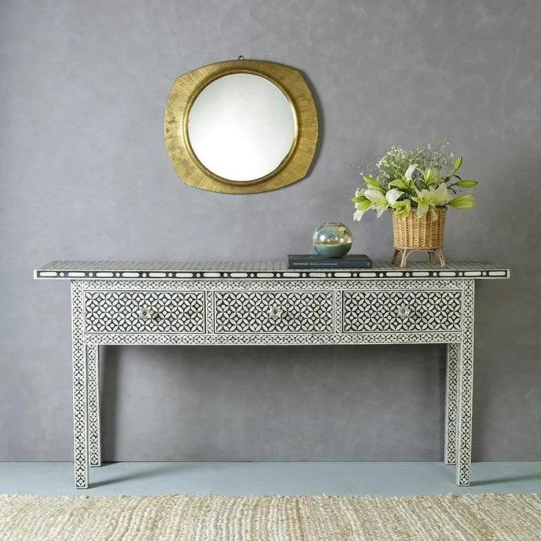 Reflective Elegance Console Table - Jodha Furniture