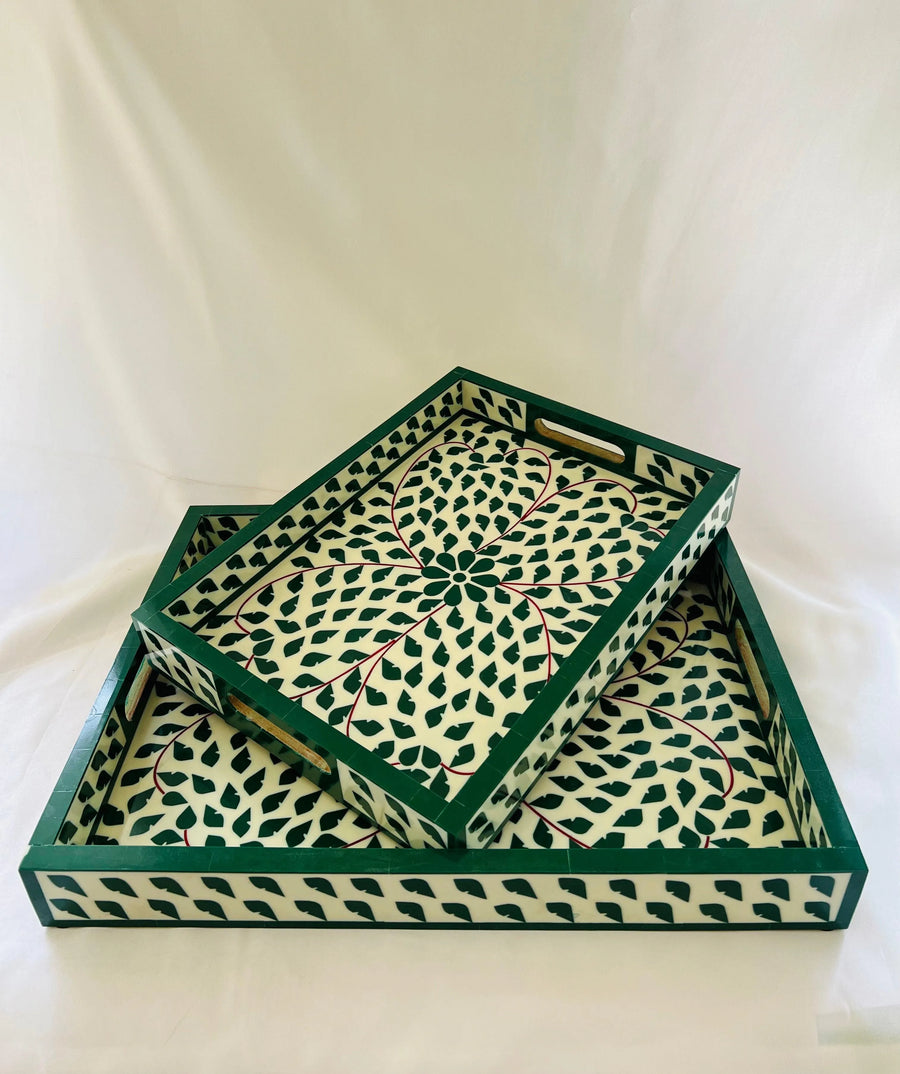 Regal Bone Inlay Tray - Jodha Furniture