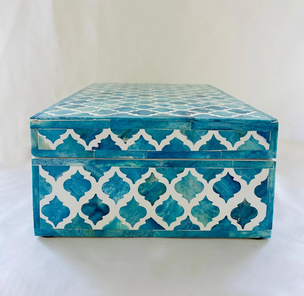 Royal Blue Harmony Jewellery Box - Jodha Furniture