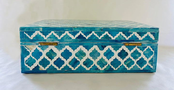 Royal Blue Harmony Jewellery Box - Jodha Furniture