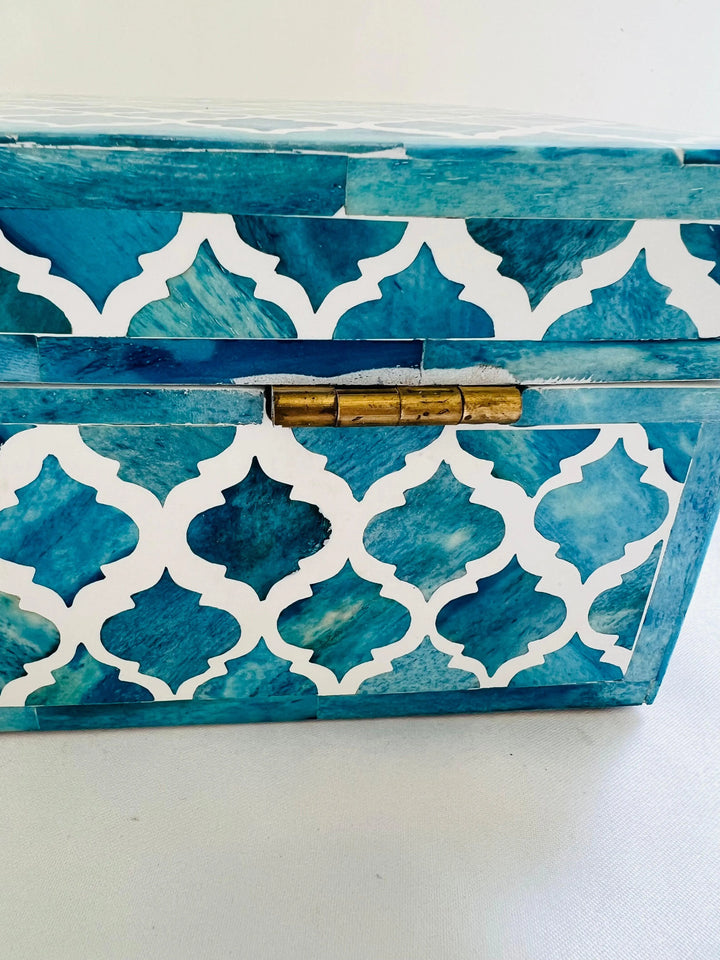 Royal Blue Harmony Jewellery Box - Jodha Furniture