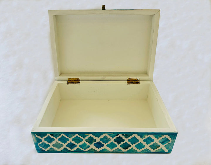 Royal Blue Harmony Jewellery Box - Jodha Furniture