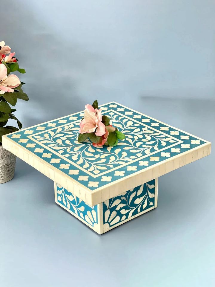 Bone Inlay Cake Stand