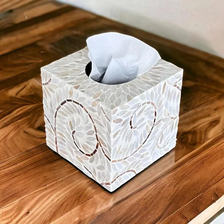 Swirl Vintage Tissue Box - Jodha Furniture